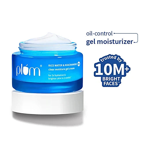 PLUM CLEAR MOISTURE GEL CREAM RICE WATER & NIACINAMIDE - 50G