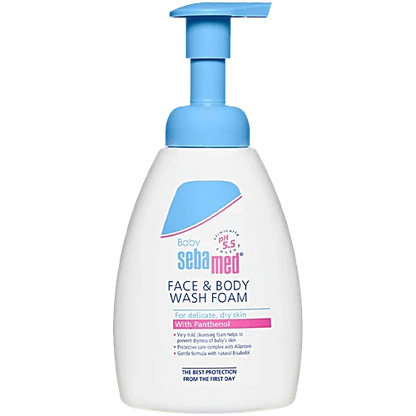 SEBAMED BABY FACE & BODY WASH FOAM 400ML