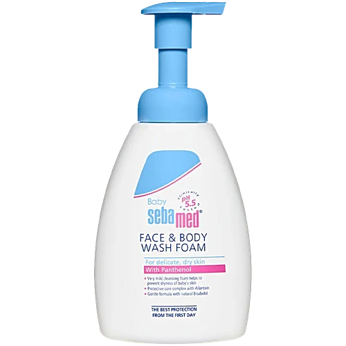 SEBAMED BABY FACE & BODY WASH FOAM 400ML