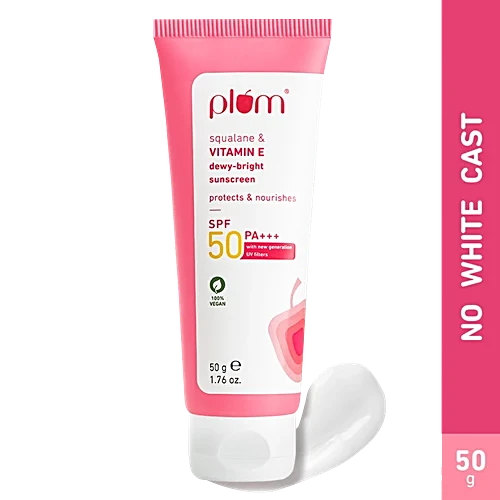 PLUM DEWY-BRIGHT SUNSCREEN SPF 50+ SQUALANE & VITAMIN E - 100G