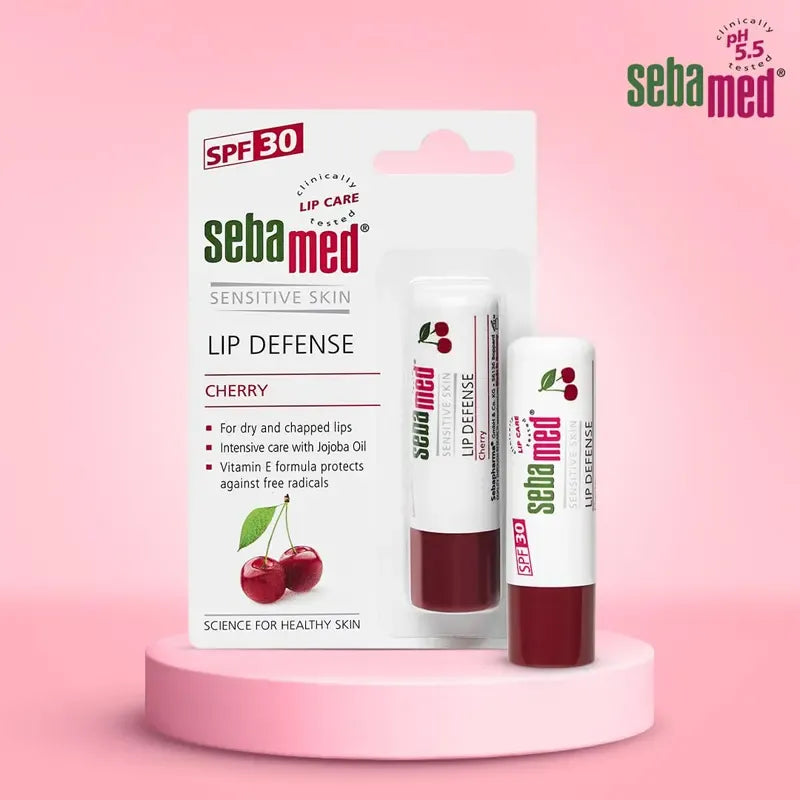 SEBAMED LIP DEFENSE LIP BALM WITH SPF 30+  4.8GM CKERRY
