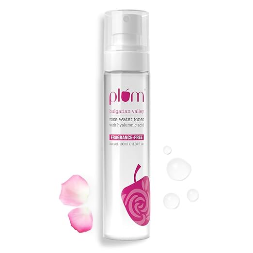 plum rose water toner bulgarian valley 100ml