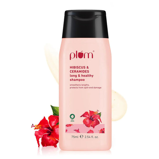 PLUM LONG & HEALTHY SHAMPOO HIBISCUS & CERAMIDES - 75 ML