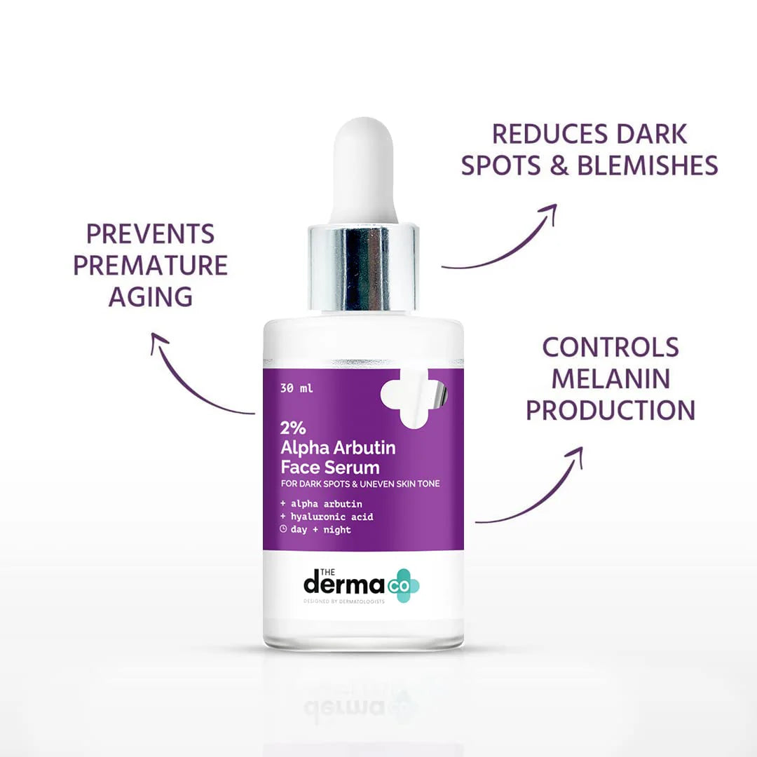 THE DERMA CO 2% ALPHA ARBUTIN FACE SERUM 30ML
