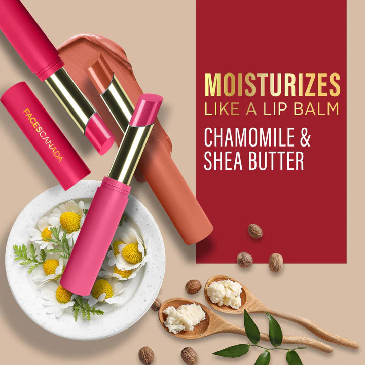 FACES CANADA 3 IN 1 MATTE LIPSTICK COFFEE DATE PINK 02- 2GM