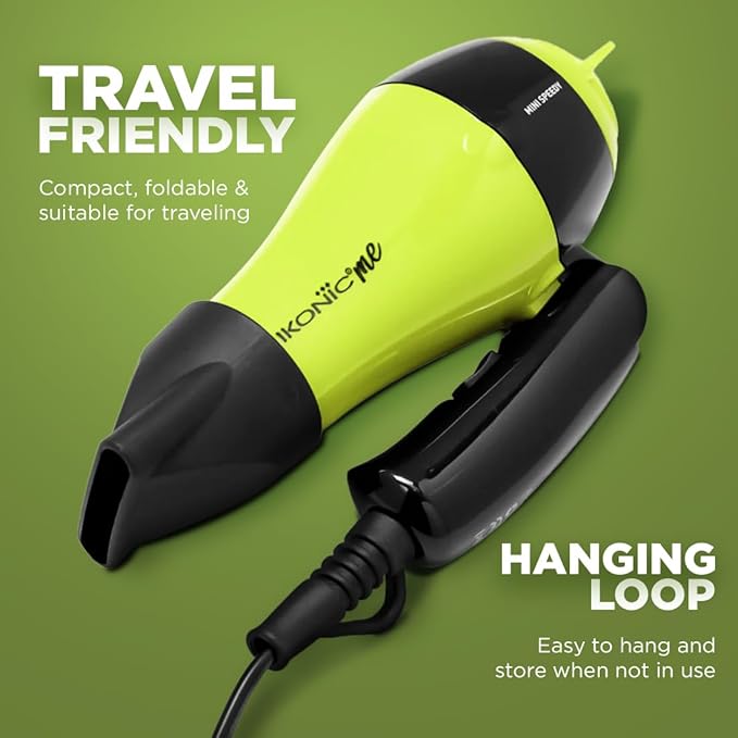 IKONIC MINI SPEEDY HAIR DRYER - GREEN