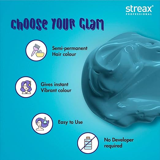 STREAX FUNKY COLOR MYSTIC BLUE 100GM