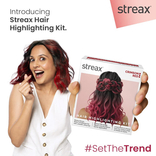 STREAX HAIR HIGHLIGHTING KIT CRIMSON RED 40 HM 180GM