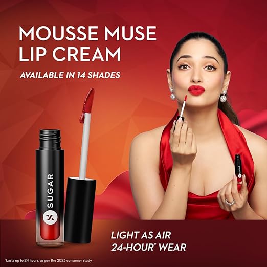 SUGAR MOUSSE MUSE LIP CREAM- 05 RED BALLON 5ML