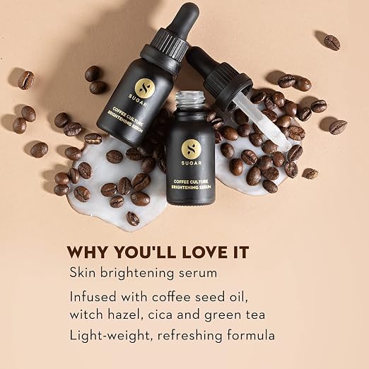 SUGAR Cosmetics Coffee Culture Brightening Serum with Coffee Extracts 15ML
