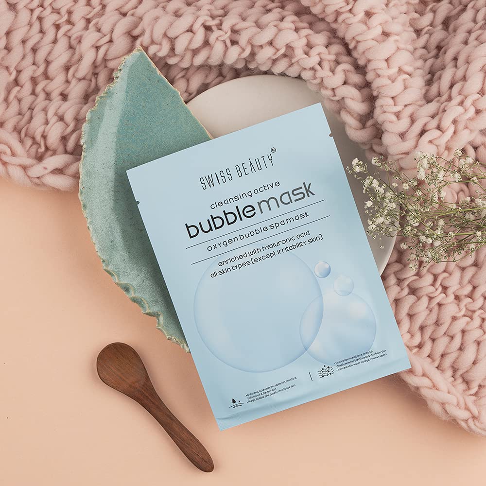 SWISS BEAUTY CLEANSING ACTIVE BUBBLE MASK 30ML
