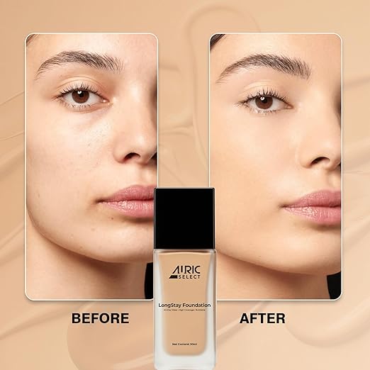 AURIC LONG STAY FOUNDATION ASF1101 COOL IVORY 30ML