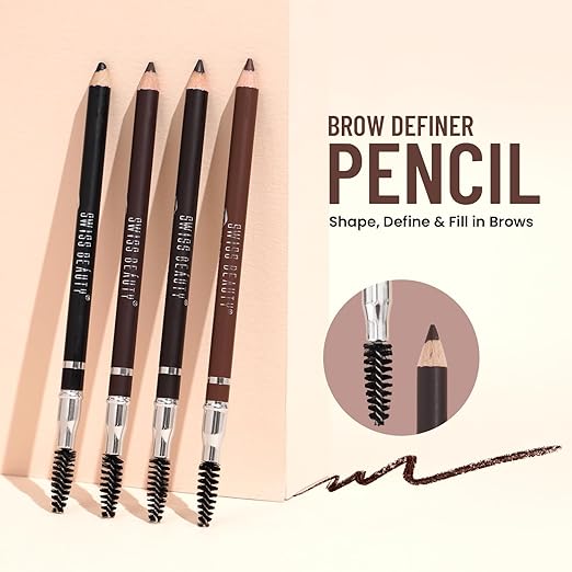 SWISS BEAUTY EYEBROW PENCIL SB1204- 04 BLACK 1.5G