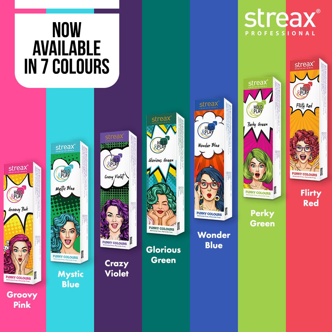 STREAX FUNKY COLOR MYSTIC BLUE 100GM