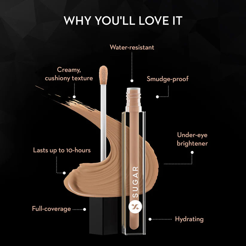 SUGAR AUTO CORRECT CREASELESS CONCEALER 07 VANILLA LATTE 2GM