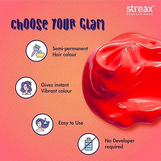 STREAX FUNKY COLOR FLIRTY RED 100GM
