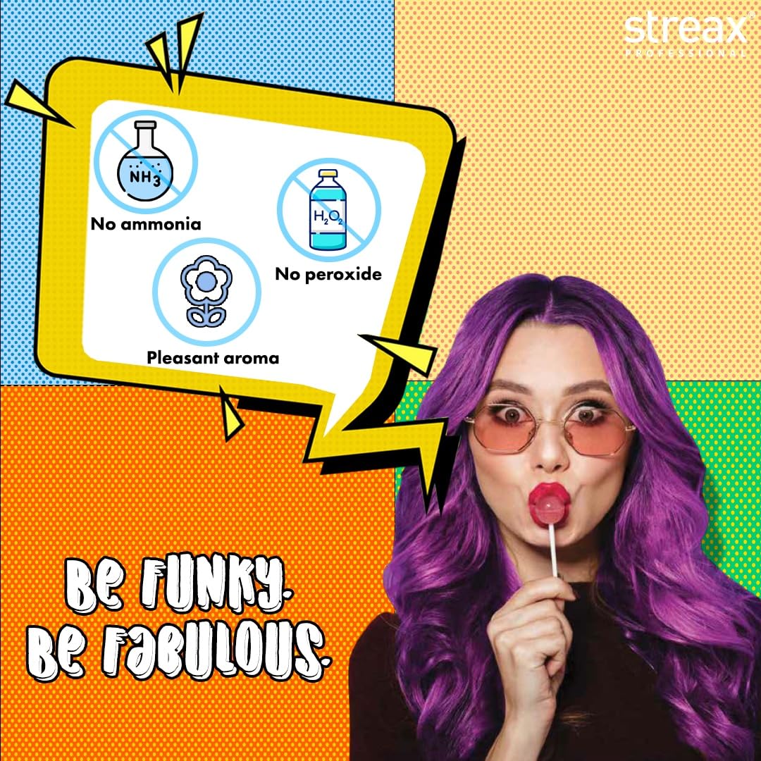 STREAX FUNKY COLOR MYSTIC BLUE 100GM