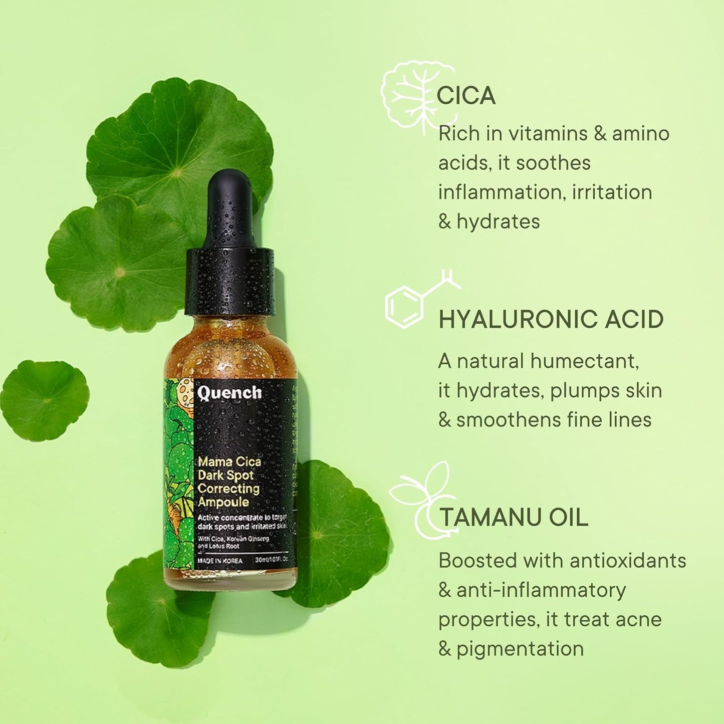 QUENCH MAMA CICA DARK SPOT CORRECTING AMPOULE 30ML