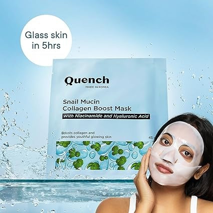 QUENCH SNAIL MUCIN COLLAGEN BOOST MASK 45ML