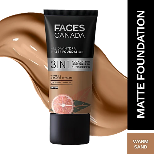 FACES CANADA 3 IN 1 FOUNDATION 042 WARM SAND- 25 ML