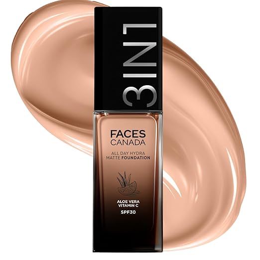 FACES CANADA 3IN1 FOUNDATION ABSOLUTE IVORY 30ML