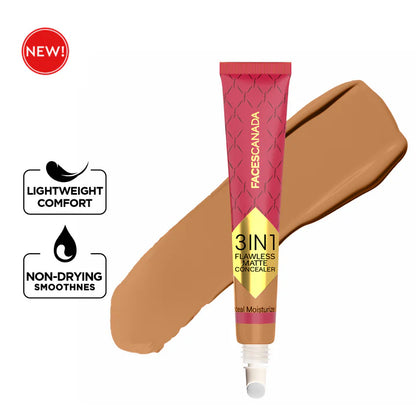 FACES CANADA 3IN1 FLAWLESS MATTE CORRECTOR BEIGE 8ML