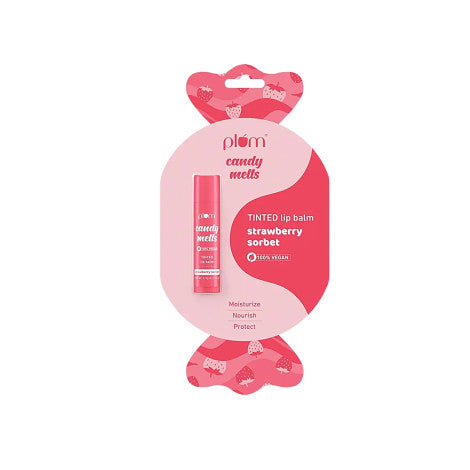 PLUM CANDY MELTS  TINTED LIP BALM RED VELVET LOVE- 4.5 GM