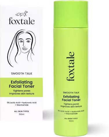FOXTALE SMOOTH TALK EXFOLOIATING FACIAL TONER 150ML