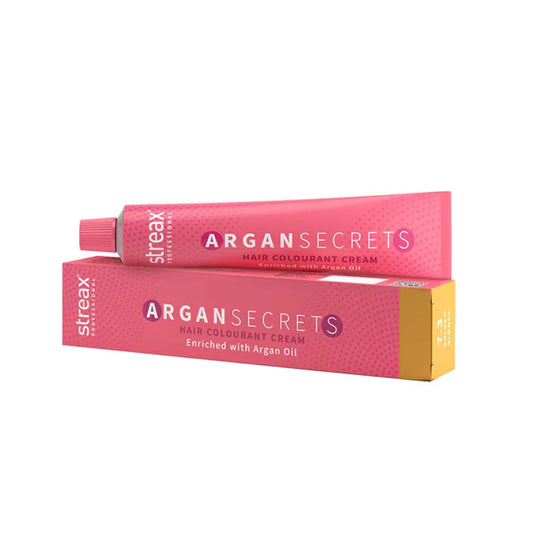 STREAX ARGAN SECRETS HAIR COLOURANT CREAM ENRICHED WITH ARGAN OIL 7.3 GOLDE BLONDE 90GM