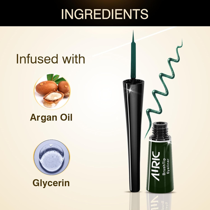 AIRIC BRUSH TIP EYE LINER ELECTRIC GREEN