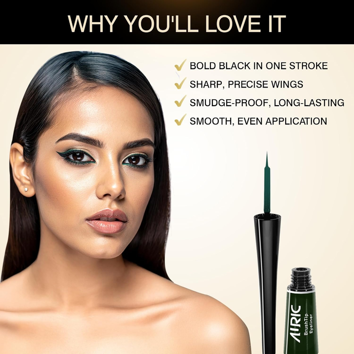 AIRIC BRUSH TIP EYE LINER ELECTRIC GREEN