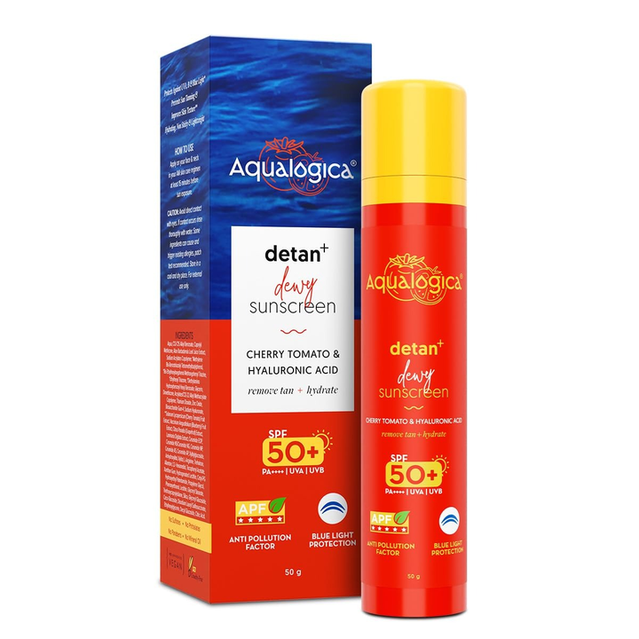 AQUALOGICA DETAN+ DEWY SUNSCREEN SPF50+ 50G