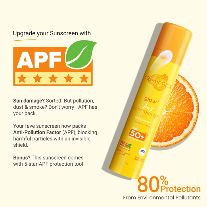 AQUALOGICA GLOW + DEWY SUNSCREEN PAPAYA+ VIAMIN C 50G