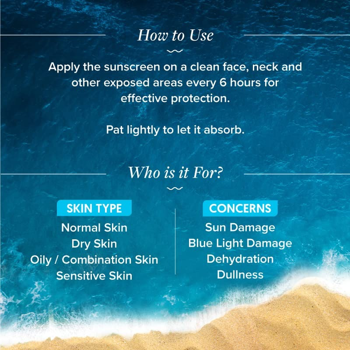 AQUALOGICA HYDRATE + DEWY SUNSCREEN COCONUT WATER & HYALURONIC ACID 50G