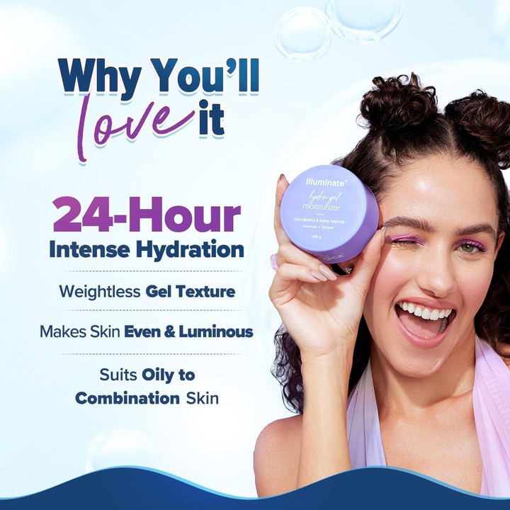 AQUALOGICA ILLUMINATE HYDRA GEL MOISTURIZER 200G