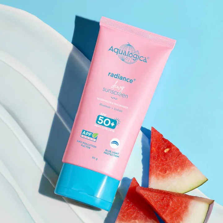 AQUALOGICA RADIANCE SUNSCREEN WATERMELON & NIACINAMIDE SPF 50+ 80G