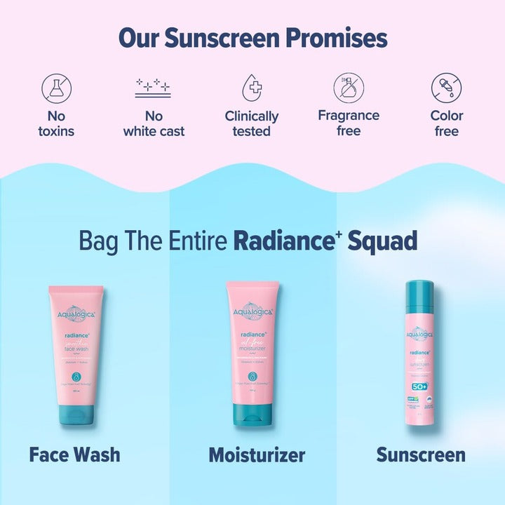 AQUALOGICA RADIANCE+ DEWY SUNSCREEN WATERMELON + NIACINAMIDE- 50GM