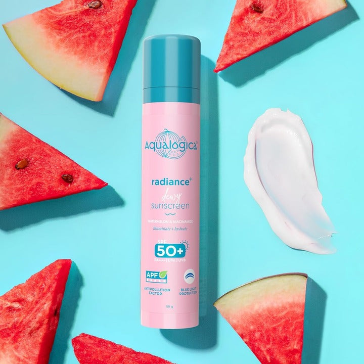AQUALOGICA RADIANCE+ DEWY SUNSCREEN WATERMELON + NIACINAMIDE- 50GM