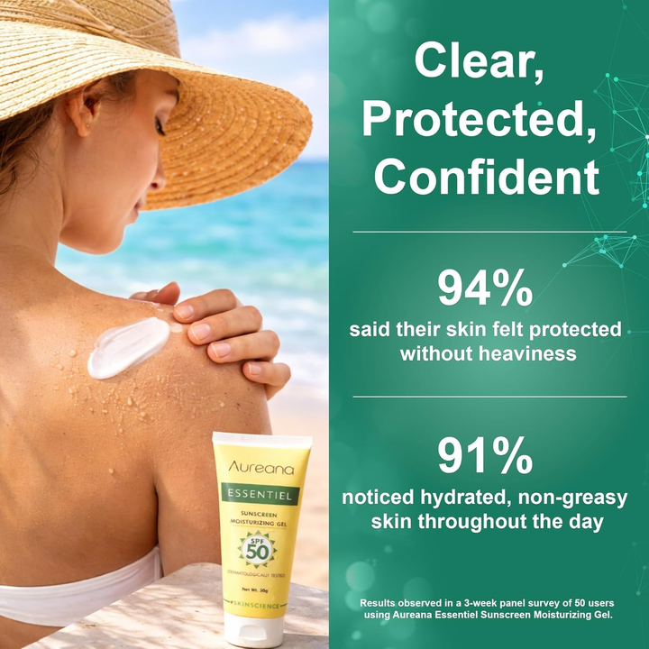 AUREANA ESSENTIAL SUNSCREEN MIOSTURIZING GEL