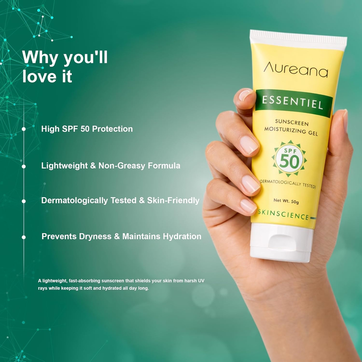 AUREANA ESSENTIAL SUNSCREEN MIOSTURIZING GEL