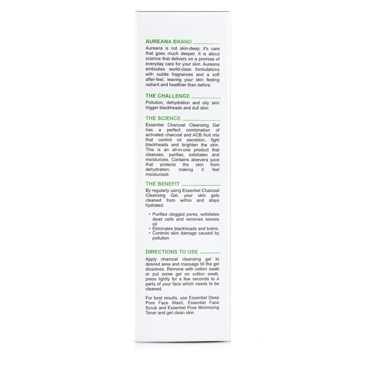 AUREANA ESSENTIEL CLEANSING GEL CHARCOAL 102- 100ML