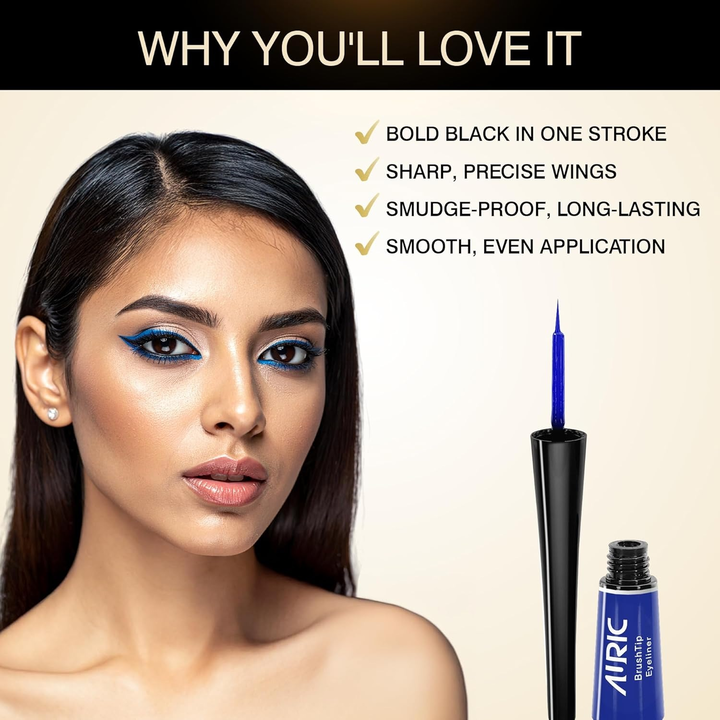 AURIC BRUSHTIP EYELINER ROYALE BLUE 2203