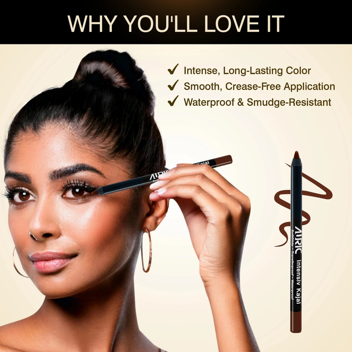 AURIC INTENSIV KAJAL EARTHY BROWN-1.2GM