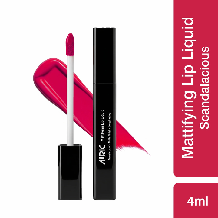 AURIC MATTIFYING LIP LIQUID-HAZEL GLOW 4ML