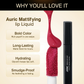 AURIC MATTIFYING LIP LIQUID-HAZEL GLOW 4ML