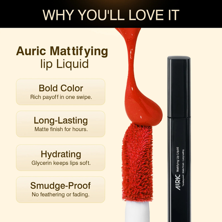 AURIC MATTIFYING LIP LIQUID LIPSTICK 3313
