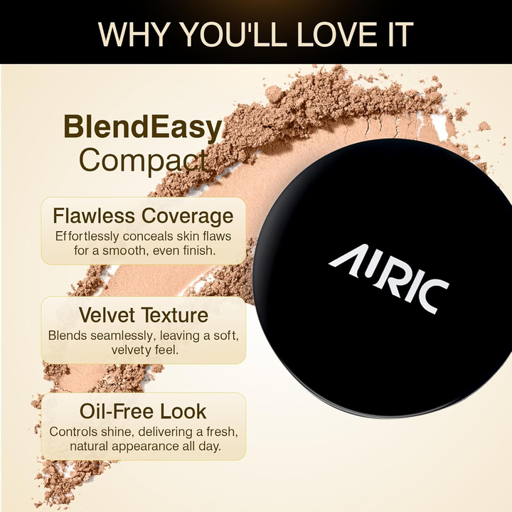 AURIC BLEND EASY COMPACT EARTHY TAN 1202- 9GM