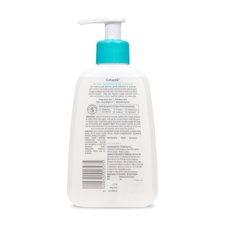CETAPHIL GENTLE EXFOLIATING SALICYLIC ACID CLEANSER 236ML