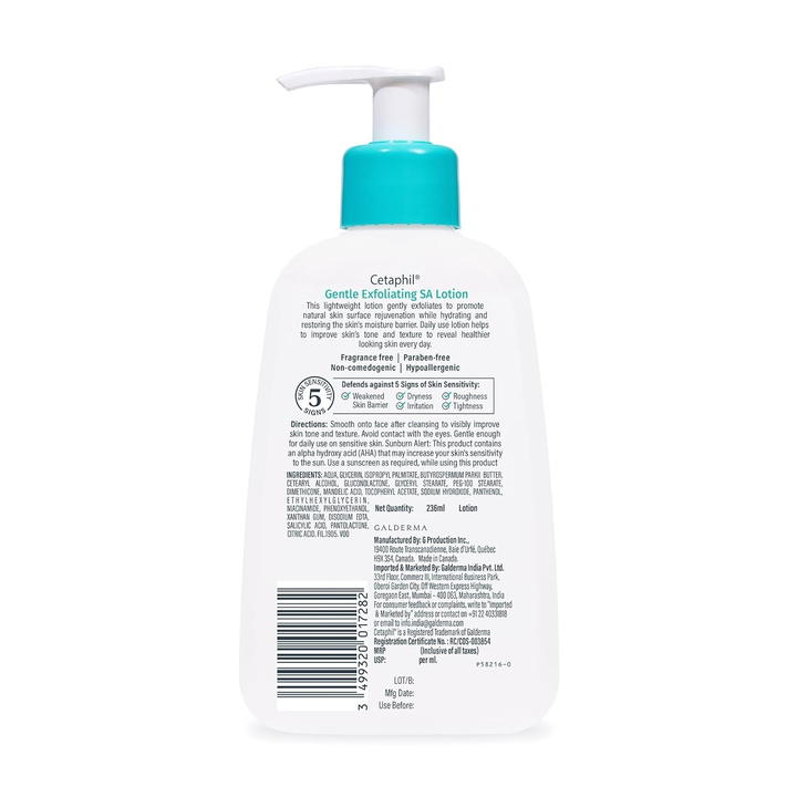 CETAPHIL GENTLE EXFOLIATING SALICYLIC ACID LOTION 236ML