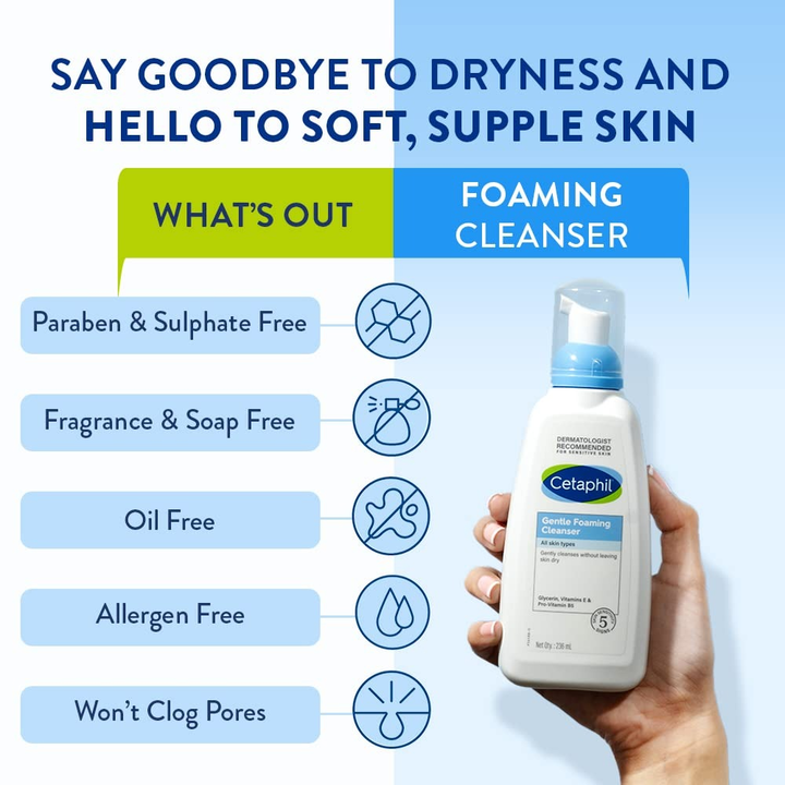 CETAPHIL GENTLE FOAMING CLEANSER 236 ML